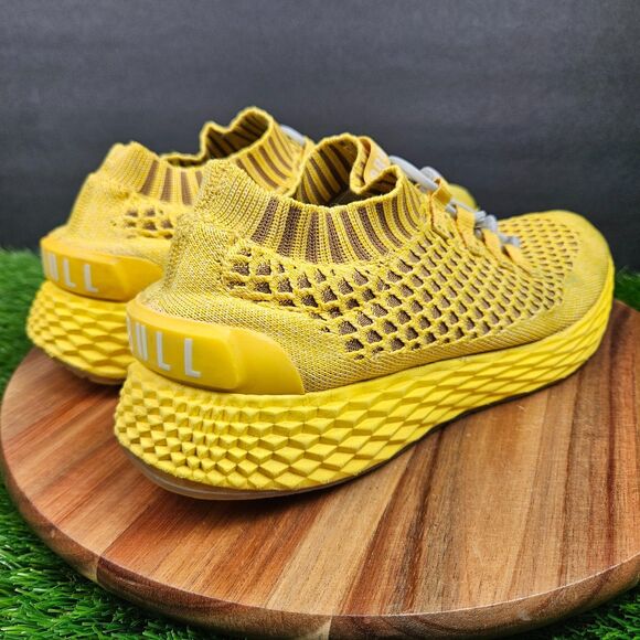 NOBULL Lemon Drop Diamond Knit Runner Athletic Yellow Shoes Men’s 8 Women’s 9.5 - Picture 2 of 12
